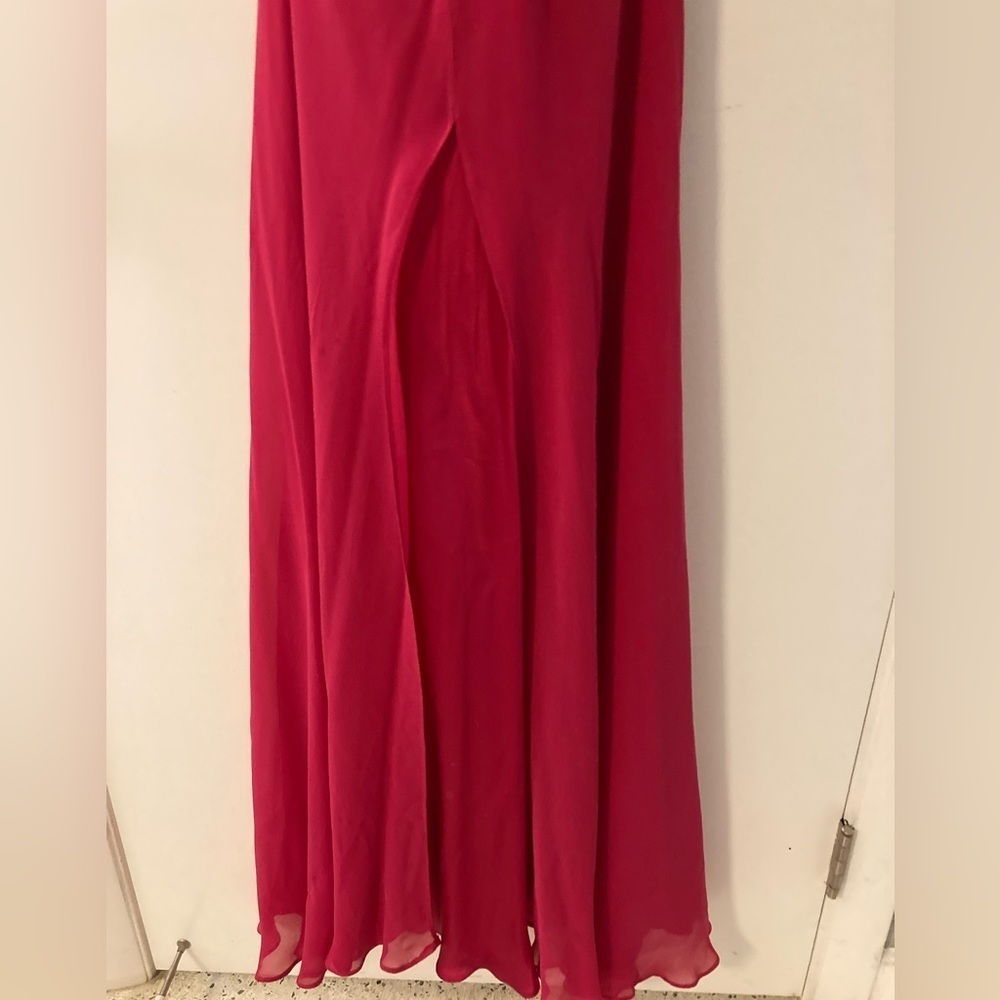 Donna Ricco New York - Pink Flowy Elegant Halter Dress - Size 14 - Picture 4 of 11